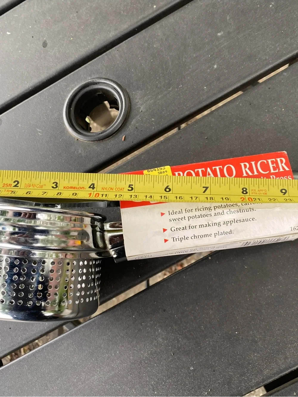 Brand New in Packaging Norpro Potato Ricer/Fruit Press Triple Chrome Plate S.S.